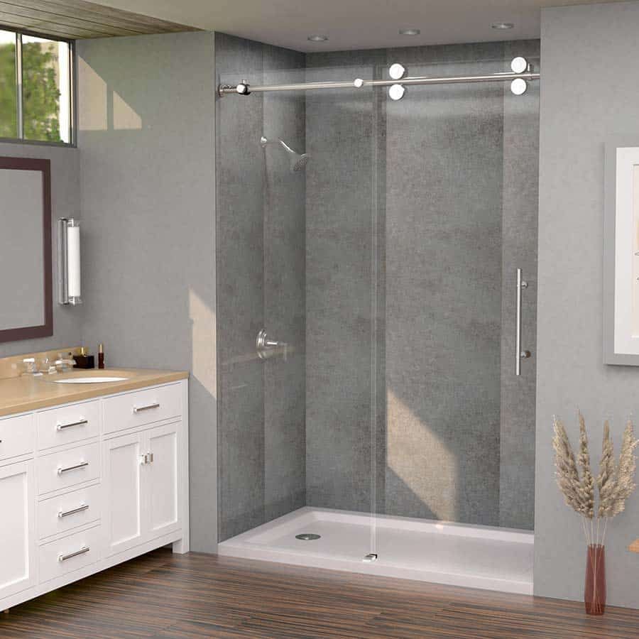 Contemporary shower wall panels