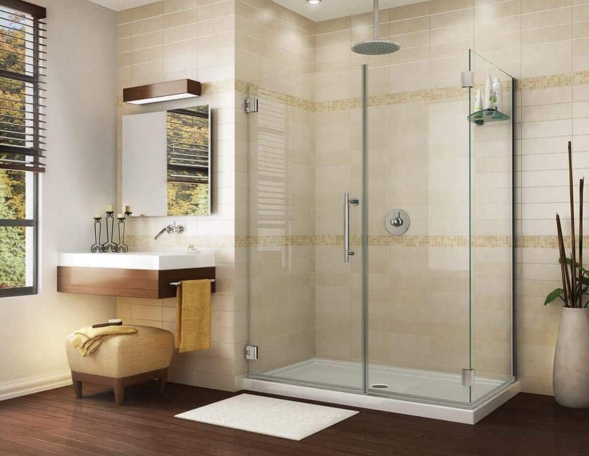 Choice Building Products, Modern Two-sided Shower Doors, Shower Door System 