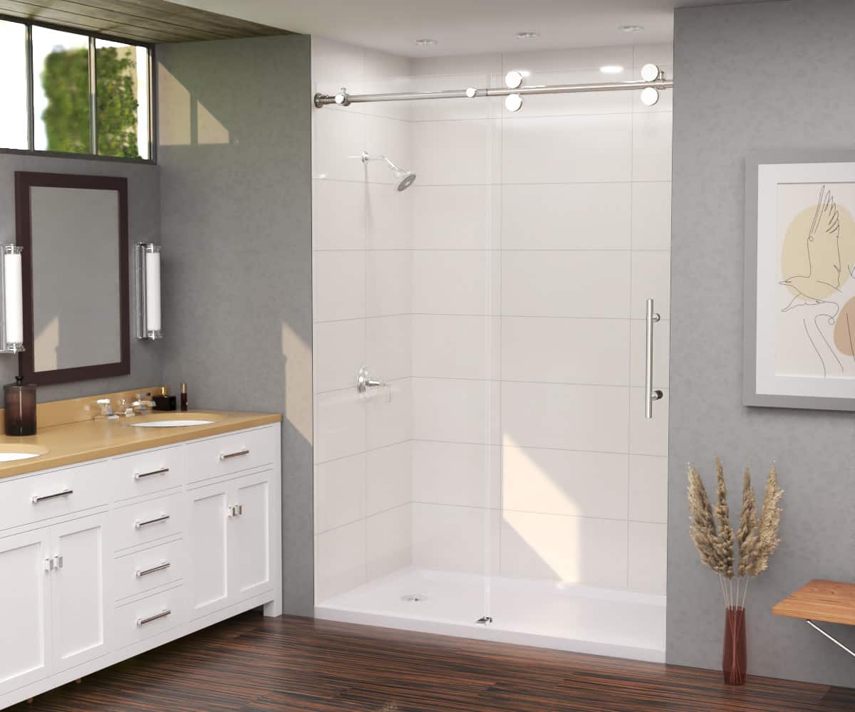 Choice building products, white gloss, laminate shower walls