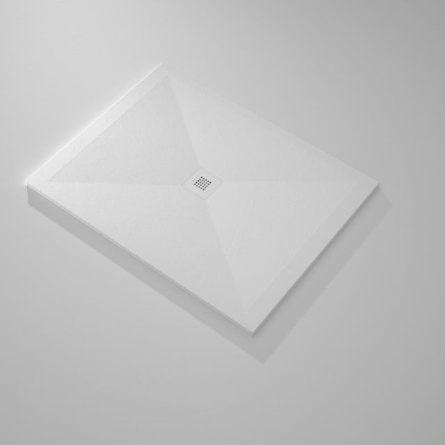 48″ x 36″ white slate shower pan