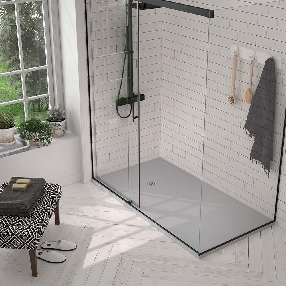 modern glass shower kit