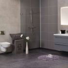 Grey Sahara 24 x 16 shower wall panels - Innovate Building Solutions 