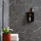 Silver grey marble bathroom wall panels 24 x 24 - Innovate Building Solutions 
