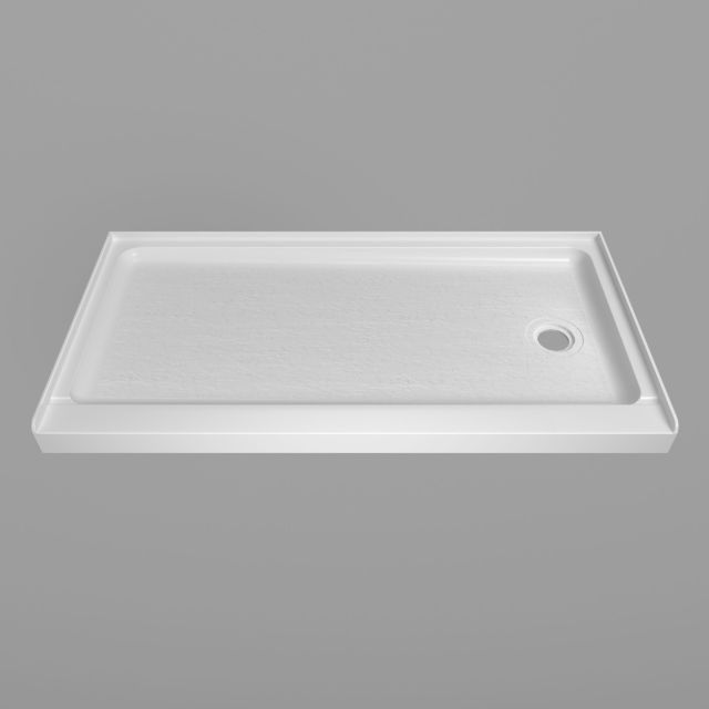 60" x 32" white acrylic, reversible