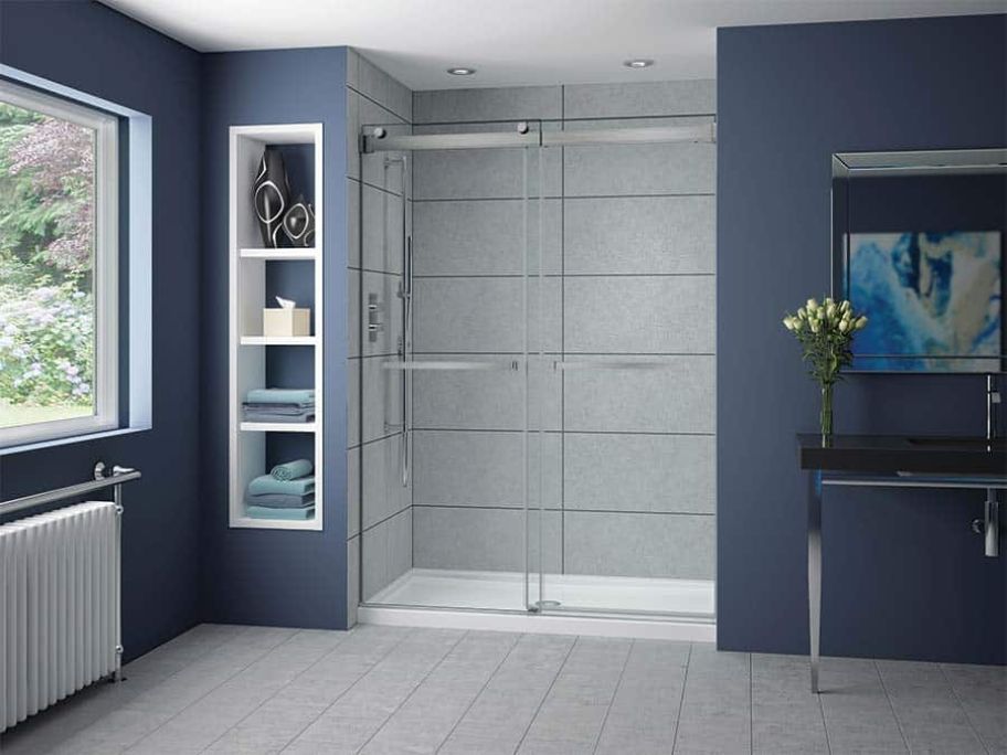 Modern glass shower doors